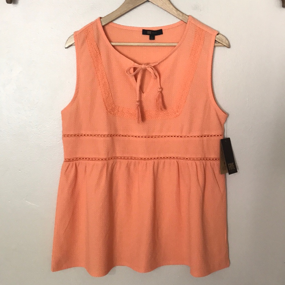 NEW Frye Cadmium Orange Boho Tank. L‎